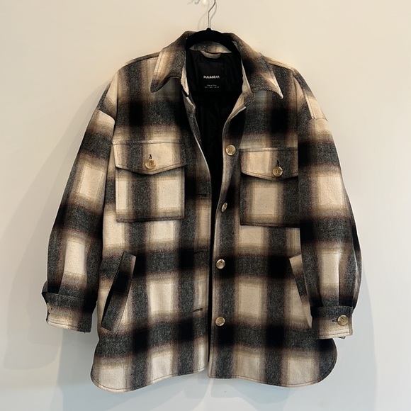 Pull&Bear Plaid Jacket - Picture 7 of 7